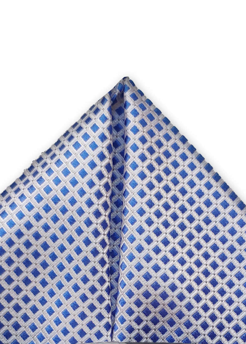 Einstecktuch Struktur-Pattern blau