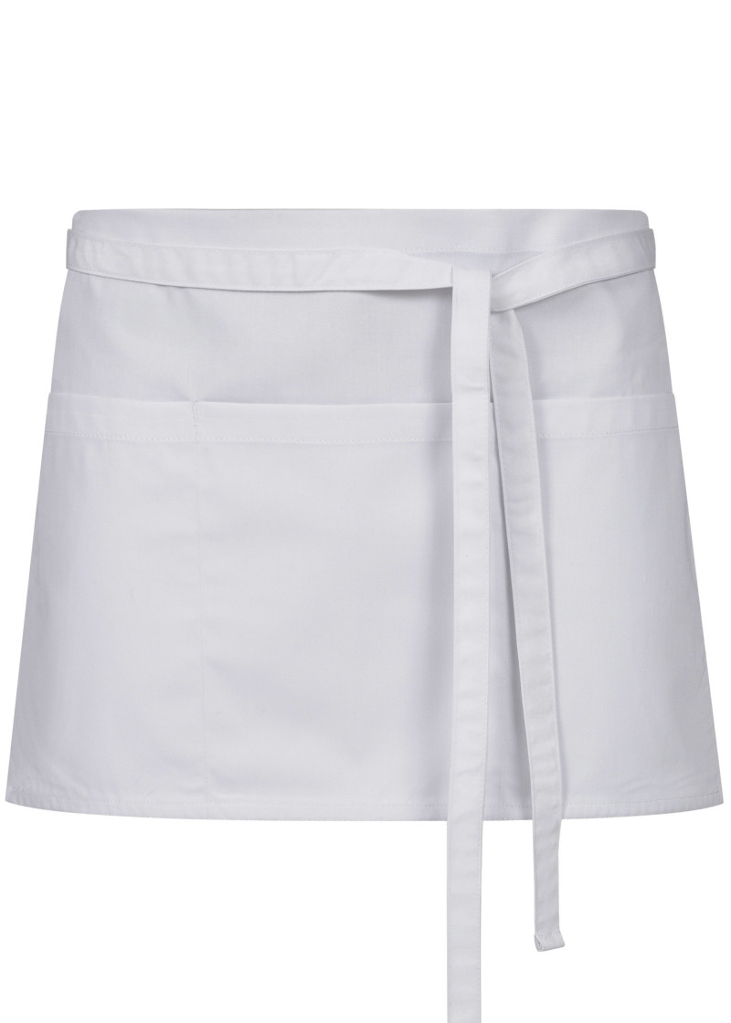 Weißer Vorbinder mit Taschen