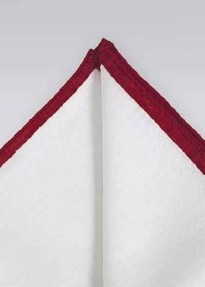 Einstecktuch aus dem gleichen Stoff und Farbe