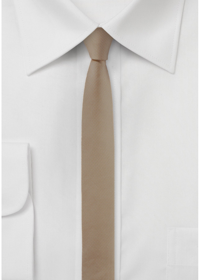 Businesskrawatte extra schlank beige