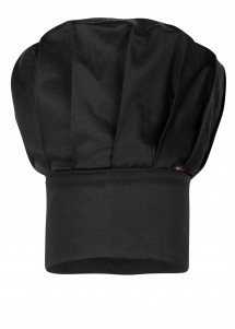 Französische Kochmütze in schwarz