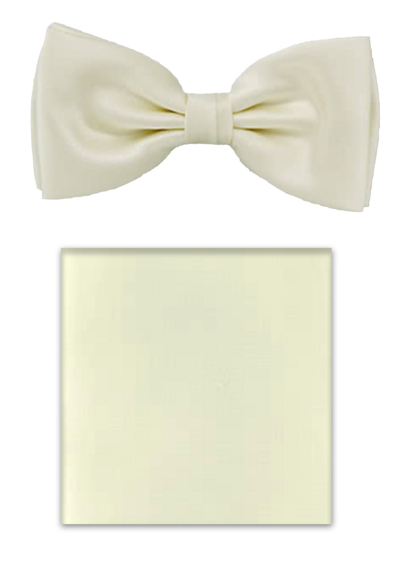 Fliege-Set (Vanillefarben)