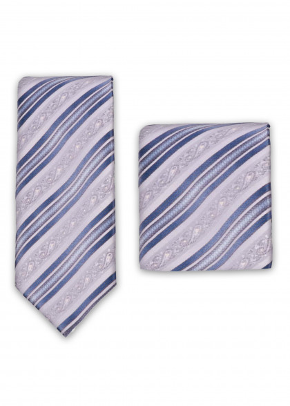 Krawatten-Set aus dem gleichen Stoff und Farbe
