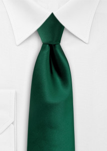 Dunkelgrüne Kinderkrawatte aus Satin