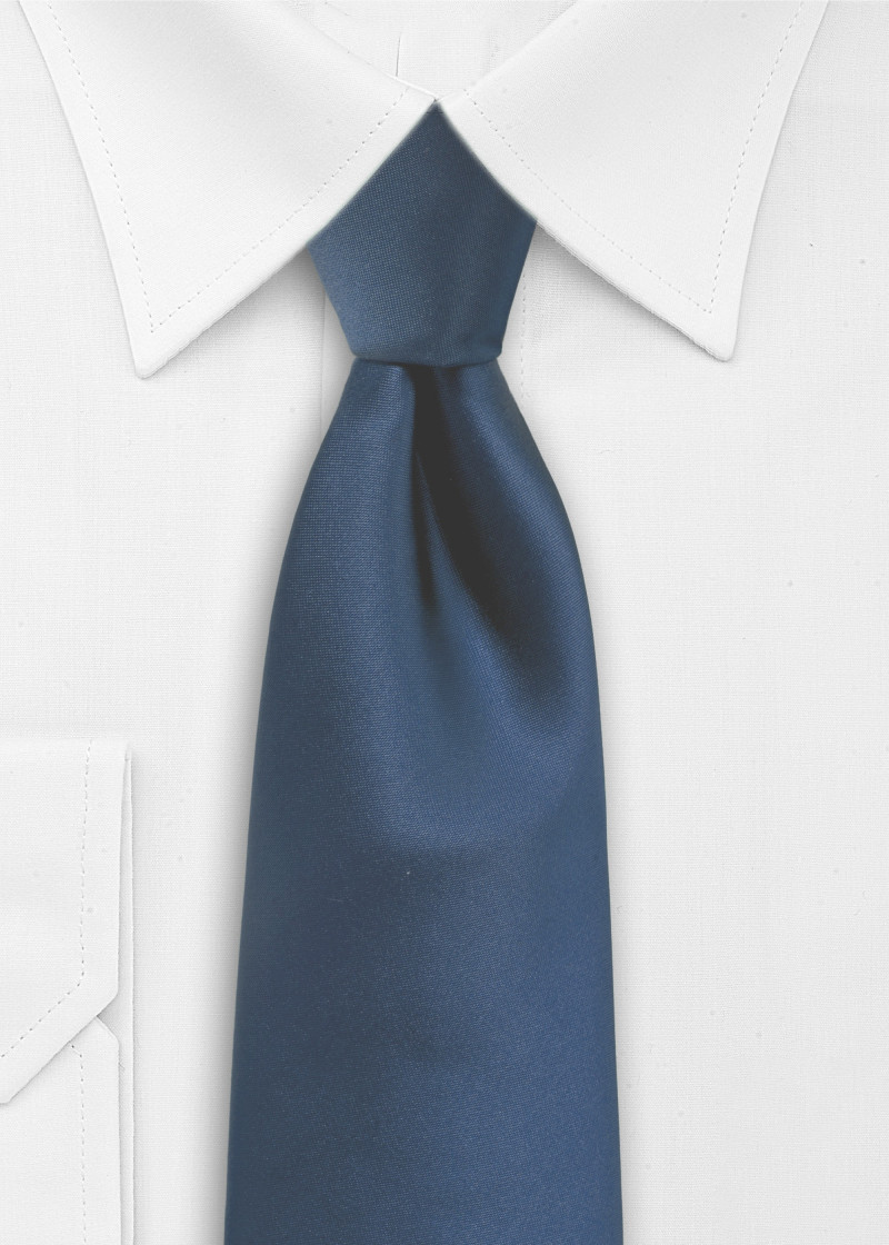 XXL Krawatte aus Satin in Blassblau