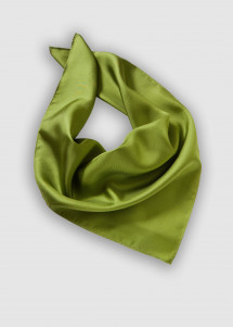 Damentuch Seide oliv einfarbig