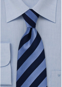 Clip-Krawatte navyblau / hellblau