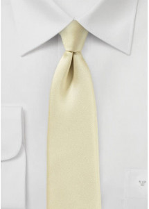 Clip-Krawatte Struktur blassgelb