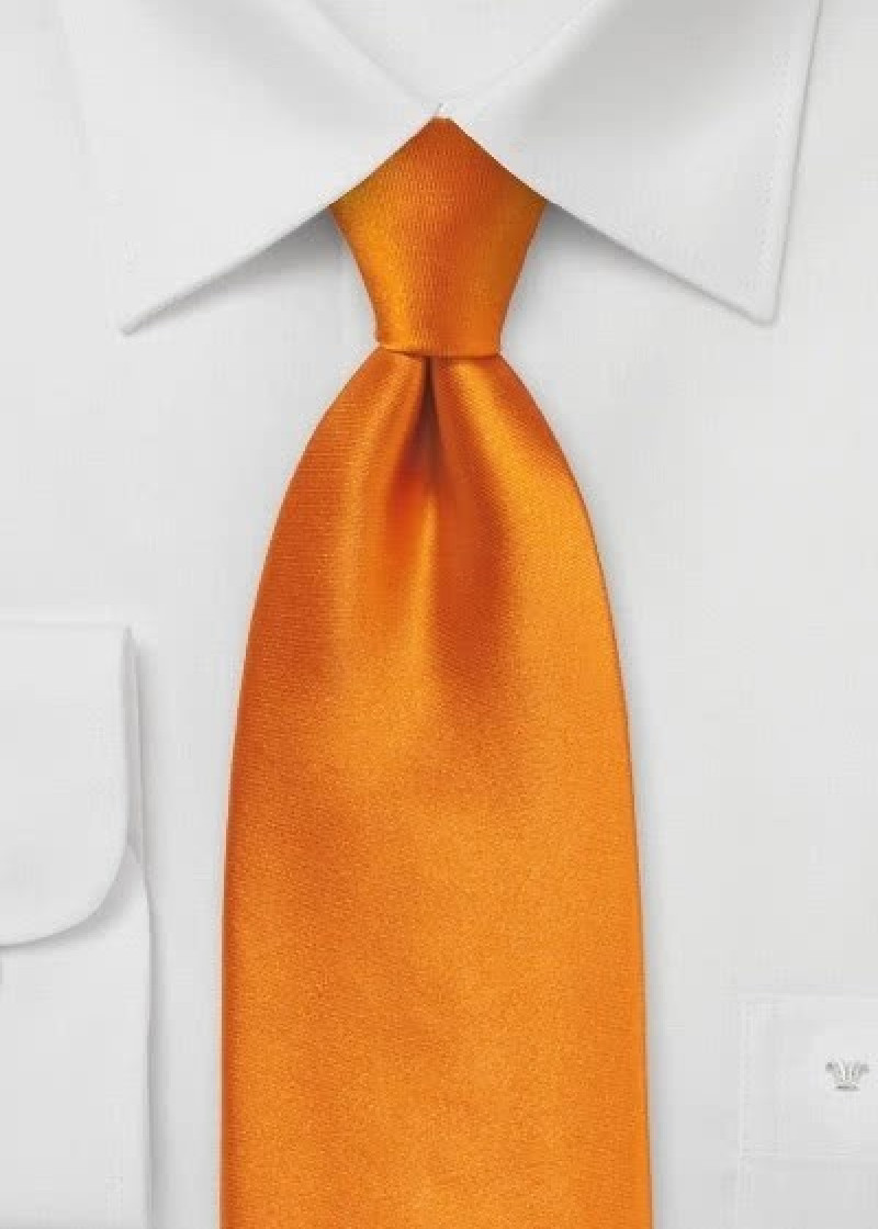 Krawatte Satin orange