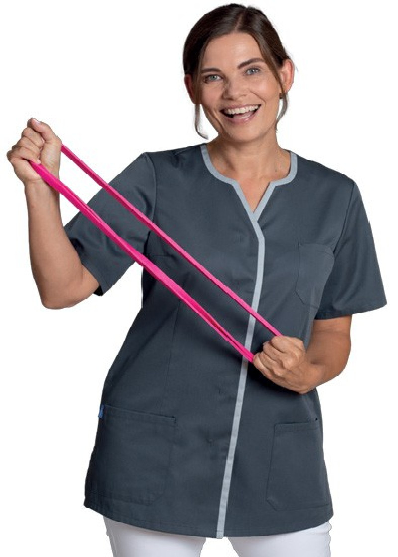 Damen-Kasack aus TENCEL in anthrazit