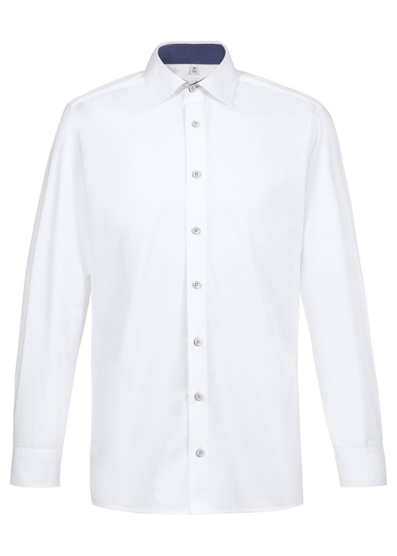 Herren-Hemd mit Kontrastdetails (blau)