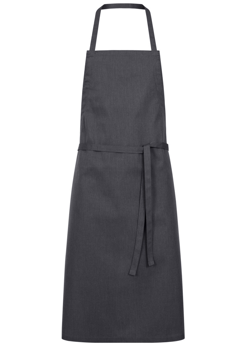 Dunkelgraue Jeans Latzschürze ohne Taschen