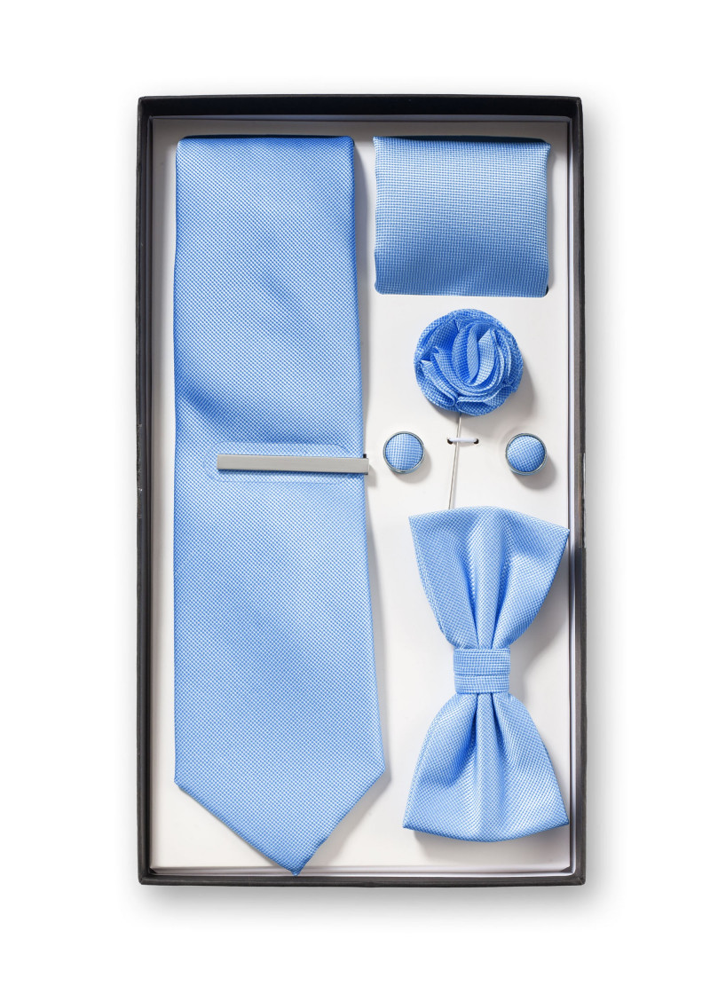 Geschenk-Set Herrenkrawatte Herren-Schleife Tuch