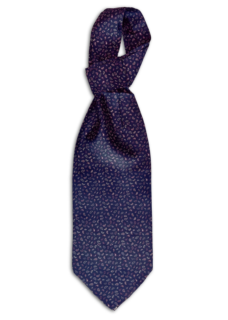 Schal-Ascot mit Paisleymuster in dunkelblau