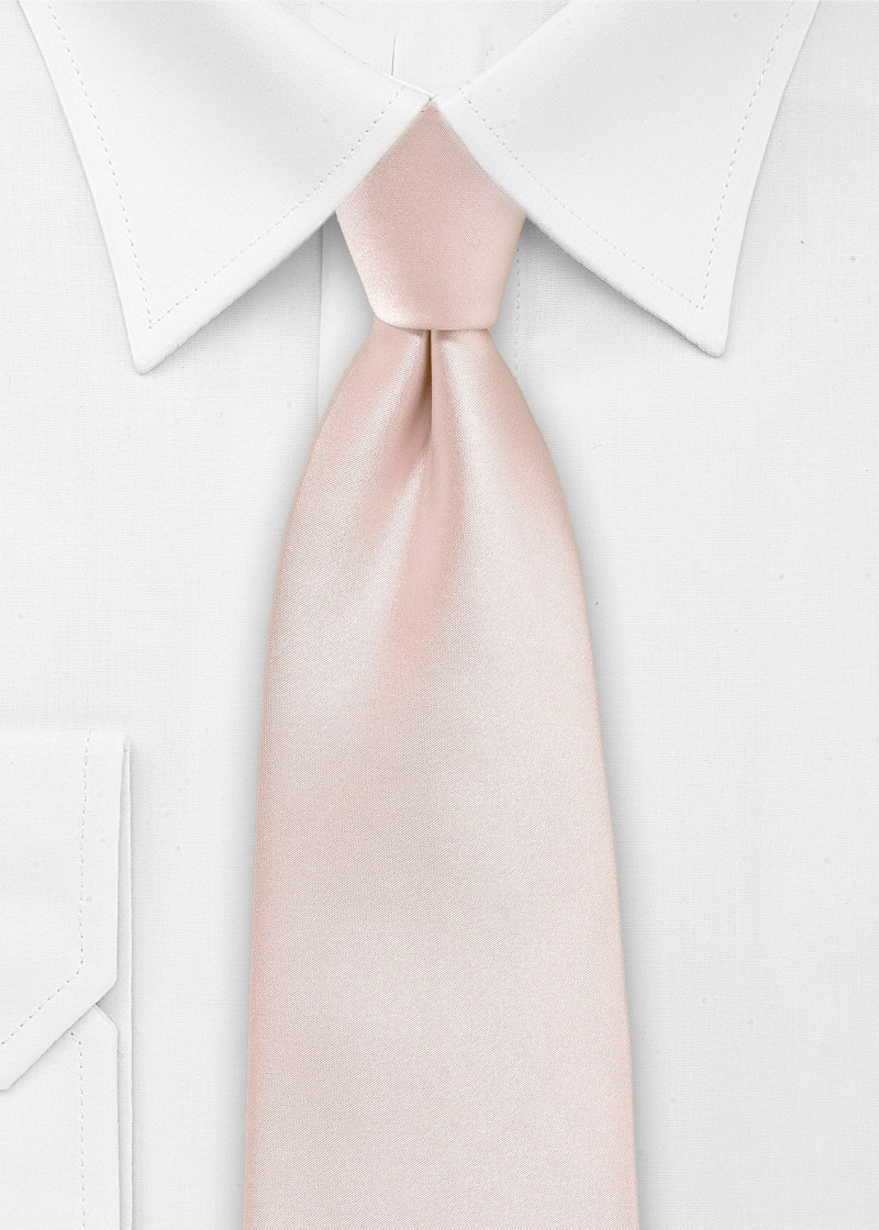Stylische Businesskrawatte einfarbig blush-rosa