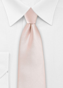Stylische Krawatte monochrom blush-rosé