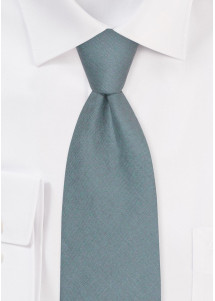 Leinenkrawatte in Aquamarinblau