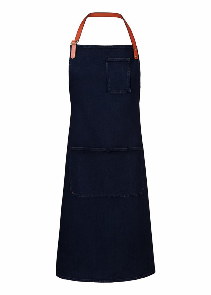 Elastische Schürze (mit Taschen) in Navy