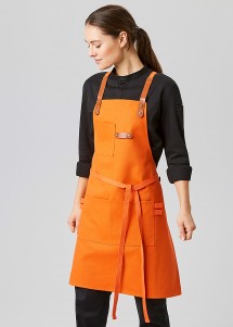 Praktische Schürze mit Kreuzbindung - Orange