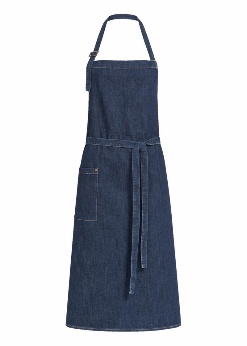 Blue Denim Latzschürze mit Tasche