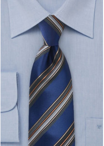 Kravatte Streifendesign in Farbe blau