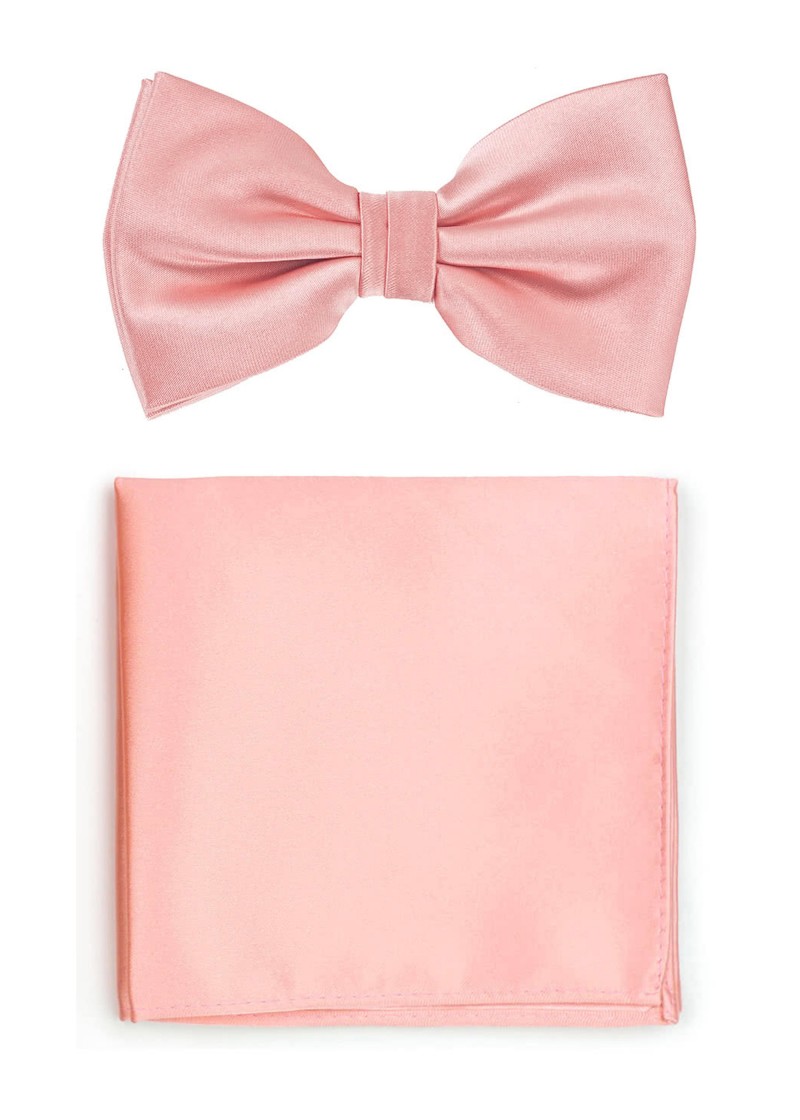Schleife und Einstecktuch in rosa