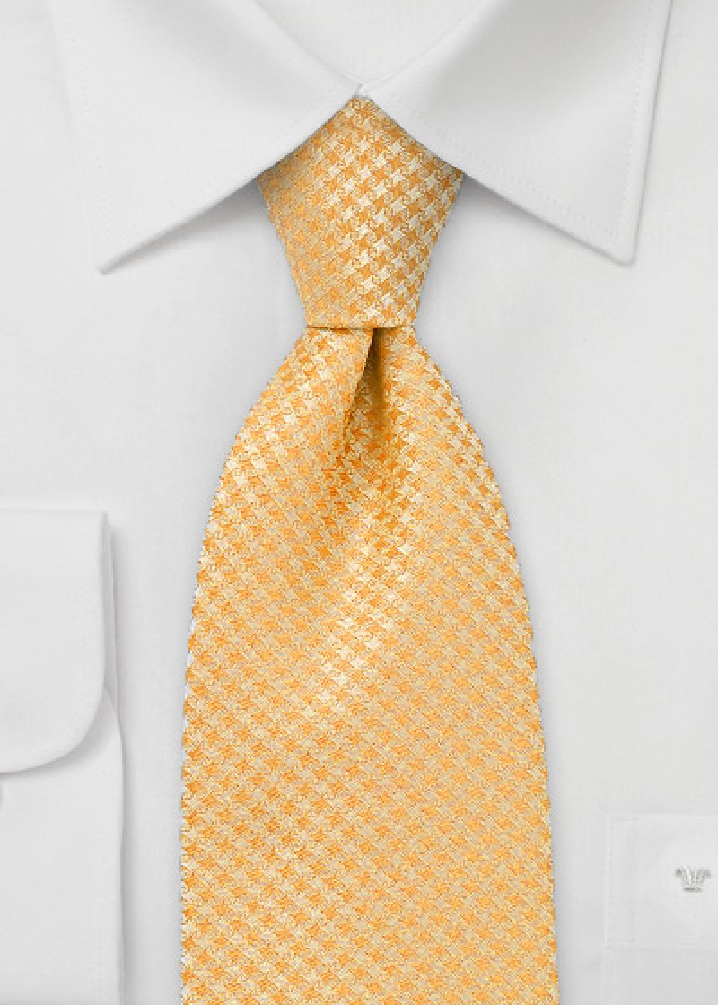 Orange Krawatte mit Sternen Muster