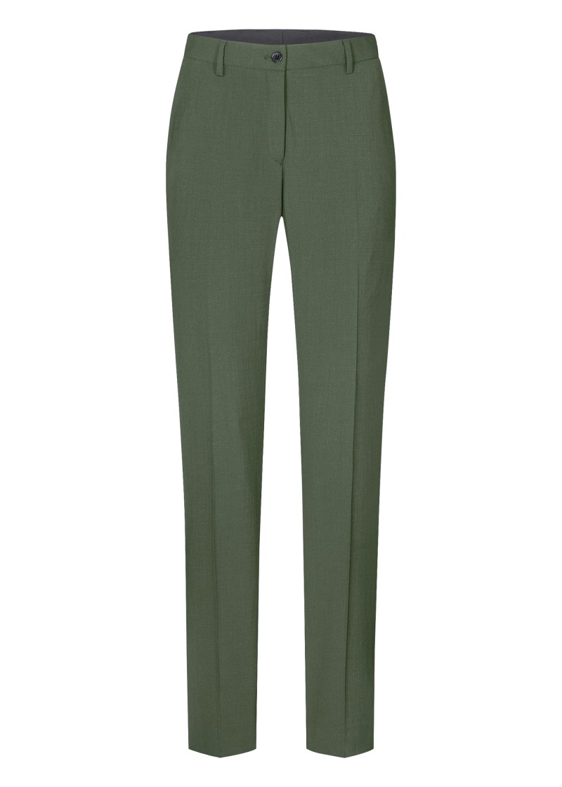 Business Damenhose in olivgrün (Regular Fit)
