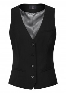Damen Weste Regular Fit Schwarz Greiff Vorderseite