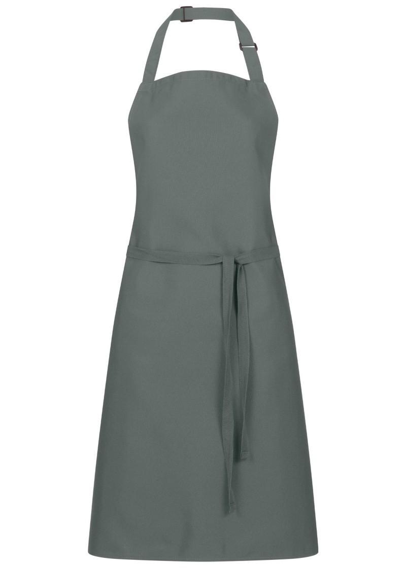 Latzschürze in grau von Chefmade