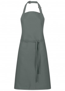Latzschürze in grau von Chefmade