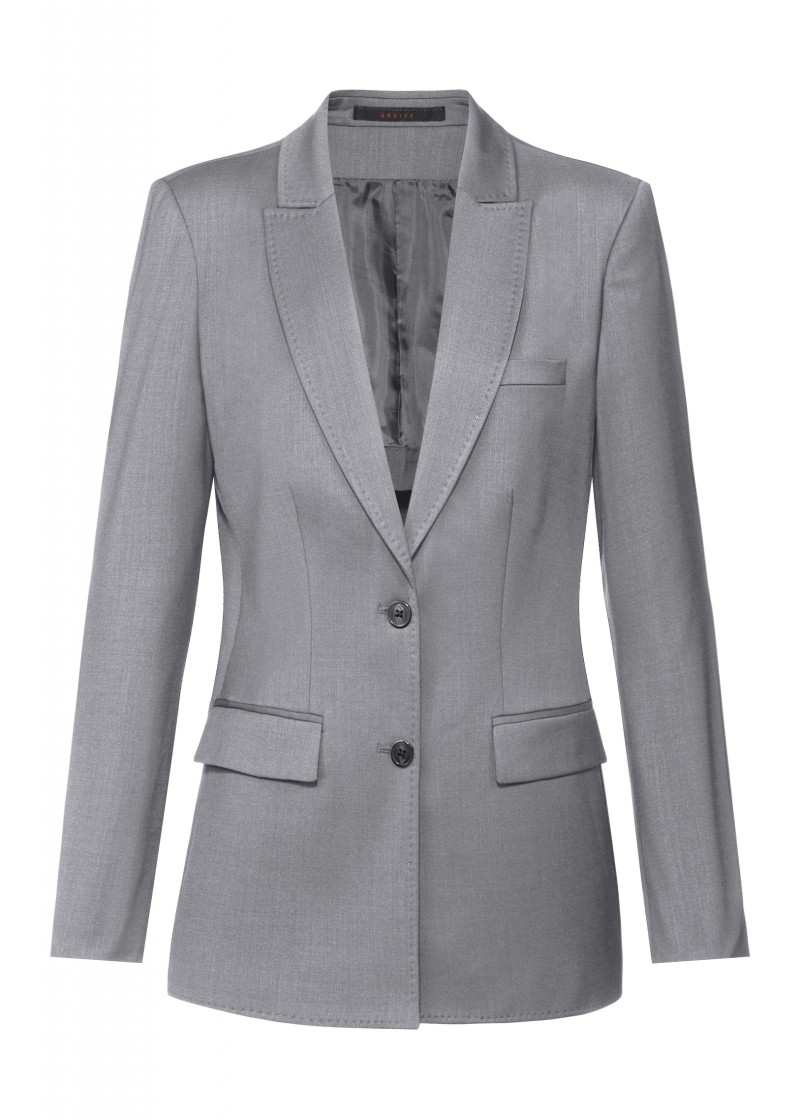 Langblazer für Damen (hellgrau)