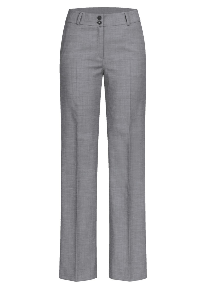 Damen-Hose / High Waist (hellgrau)
