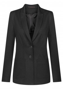 Jerseyblazer für Damen Anthrazit Vorderseite