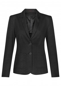 Jerseyblazer Damen Anthrazit Vorderseite