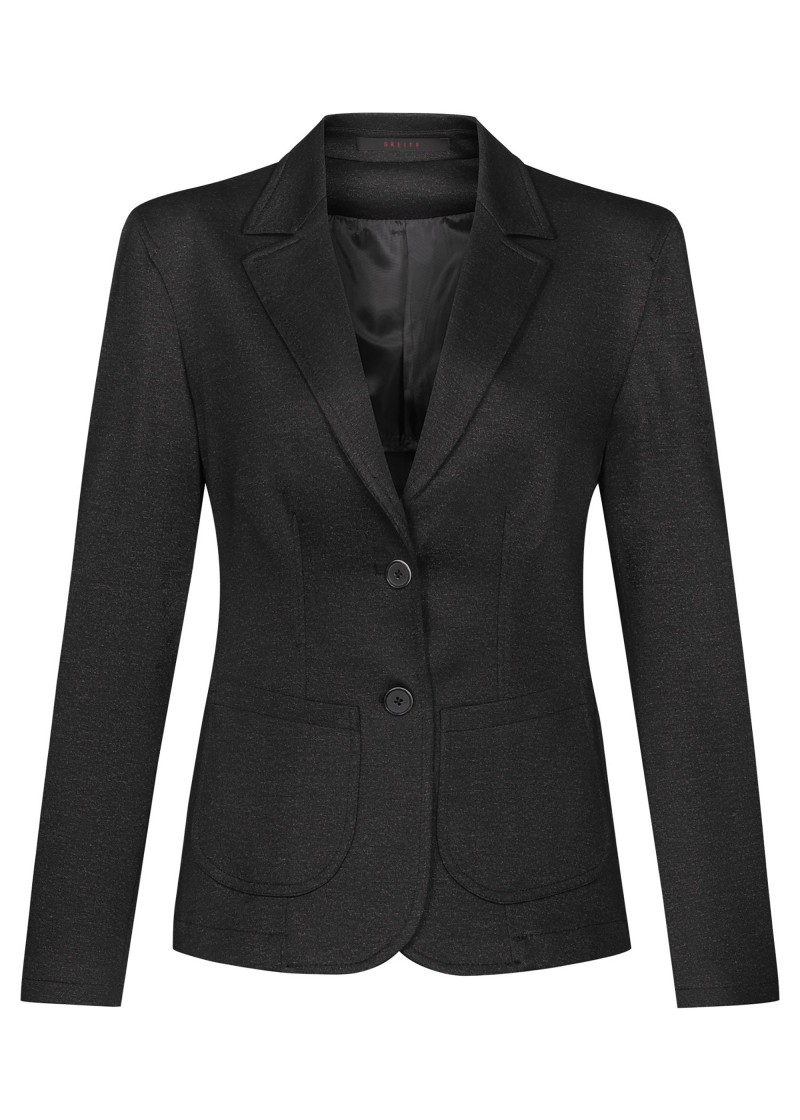 Damen-Jerseyblazer RF Casual in Anthrazit meliert
