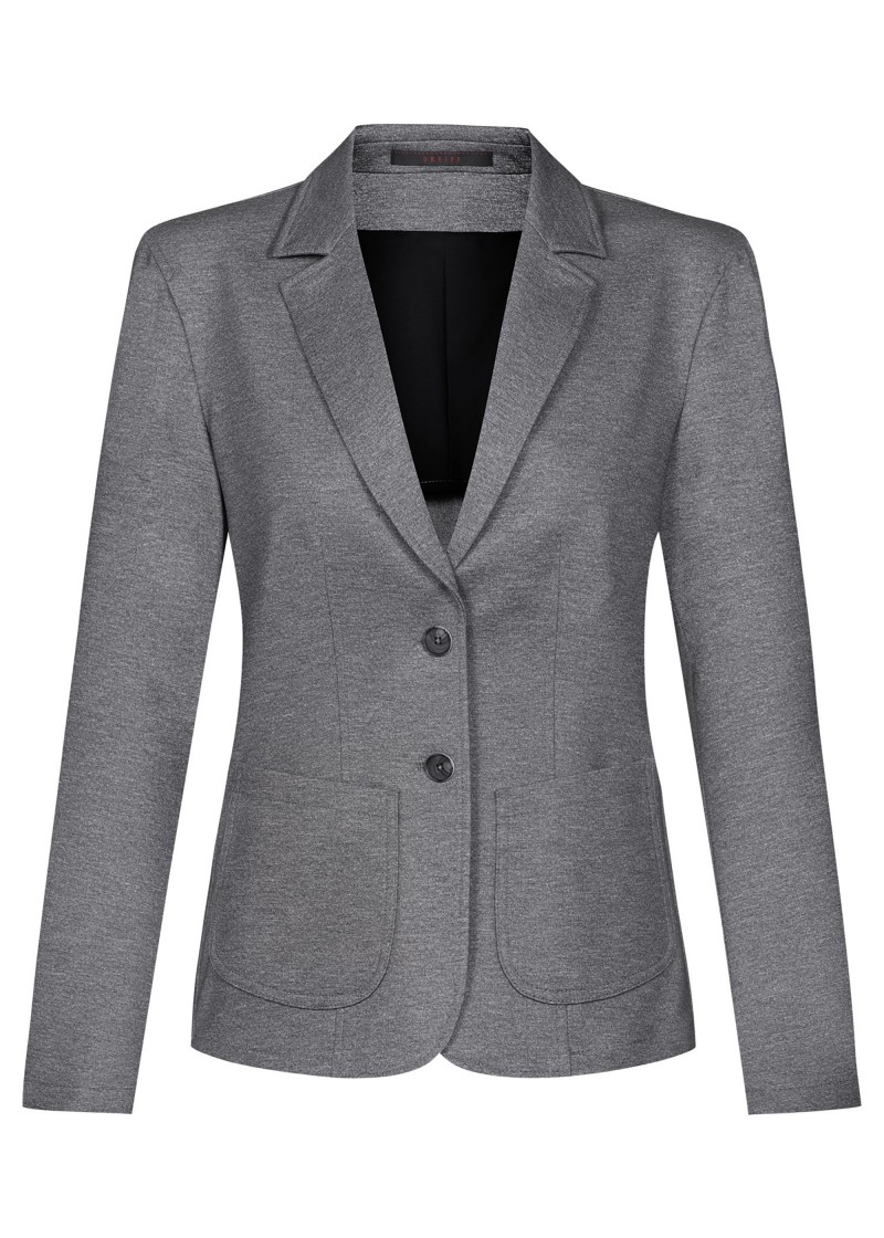 Damen-Jerseyblazer RF Casual in Hellgrau meliert