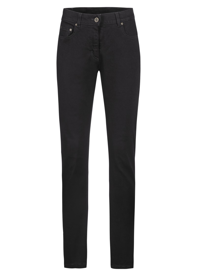 Jeans Damen-Hose in black denim - Regular Fit