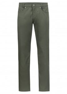 5-Pocket Herren-Hose in olivgrün (Regular Fit)