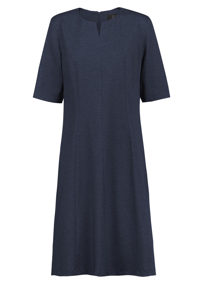 Greiff Damen - Jerseykleid in blau meliert