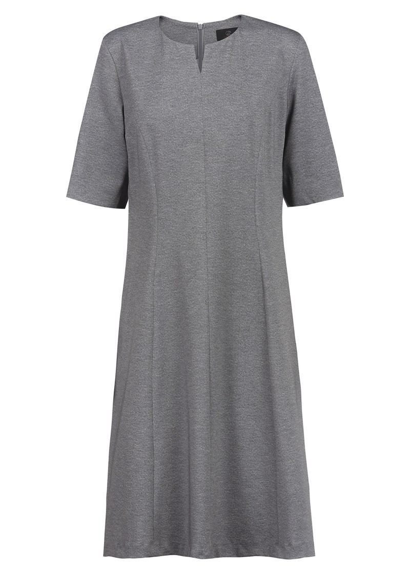Greiff Damen - Jerseykleid in hellgrau meliert