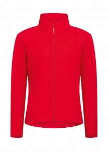 Fleecejacke für Damen in Rot von Exner Vorderseite