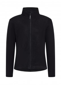 Fleecejacke für Damen in Schwarz von Exner Vorderseite