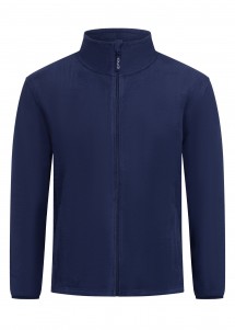 Fleecejacke für Herren in Navyblau von Exner Vorderseite