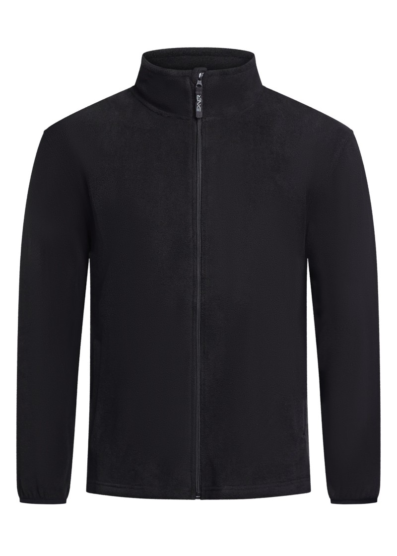 Schwarze Fleecejacke für Herren