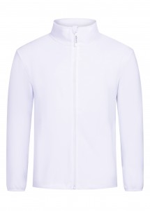 Weiße Fleecejacke für Herren