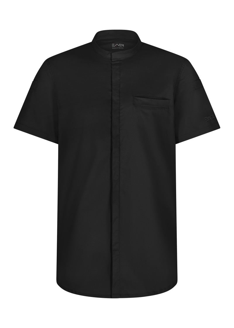 Kurzarm Kochjacke in Schwarz für Sie & Ihn