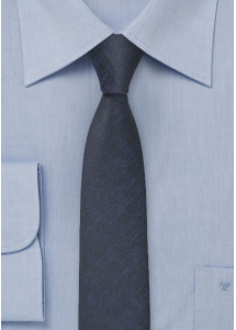 Trend-Krawatte schlank in Farbe navy