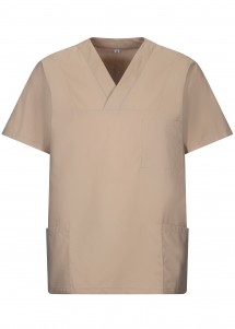 Unisex Schlupfkasack Sand einfarbig Exner vorne