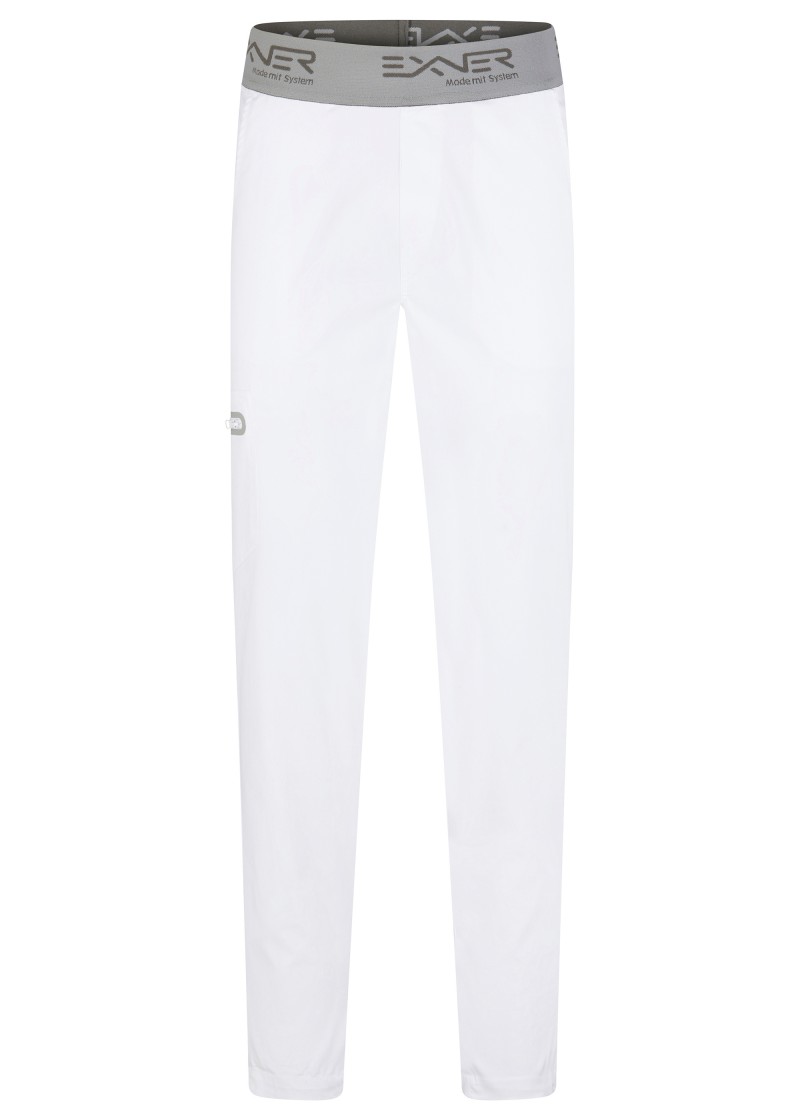 Unisex-Schlupfhose in weiß / 5-Pocket-Style